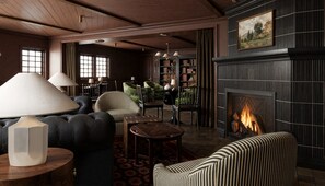 Sala de estar en el lobby