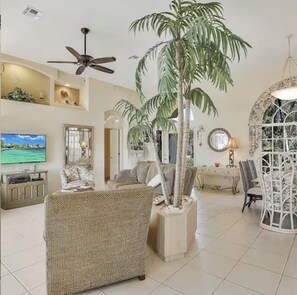 Smart TV - 400 Bald Eagle Drive, centrally located spacious home with a gorgeous pool area! (Marco Island)