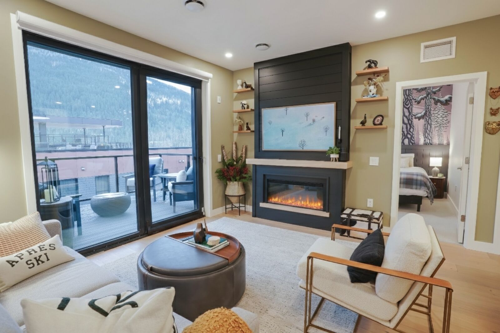 Deluxe-Apartment, Bergblick | Wohnbereich