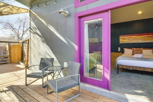 Deck & Home Office: Walkable Albuquerque Home
