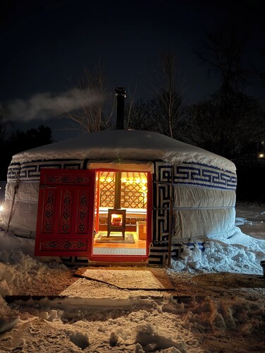 Off-Grid Mongolian Yurt on Vermont Sheep Farm