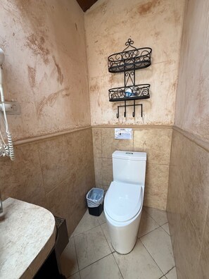 Een douche, een haardroger