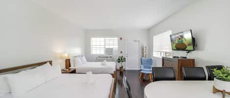 Family Studio, Kitchenette, Beachside (Self check-in) | In-room safe, desk, laptop workspace, iron/ironing board