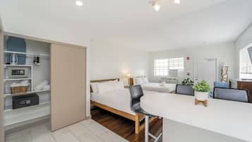 In-room safe, desk, laptop workspace, iron/ironing board