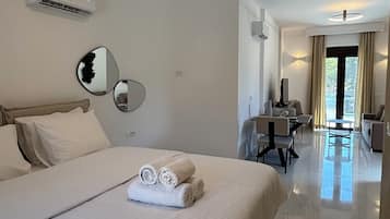 1 makuuhuone, vauvan matkasänky, ilmainen Wi-Fi, vuodevaatteet