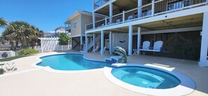 Pool - Large Luxury Property on Marsh Private Pool Hot Tub (Ocean Isle Beach)