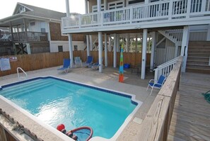 Pool - Oceanfront 6 BR Private Pool, Linens Provided (Ocean Isle Beach)