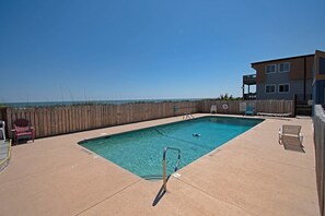 Pool - 2 br, 1.5 ba condo, oceanfront building, side unit (Ocean Isle Beach)