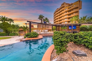 Luxury Apartment, Non Smoking, Ocean View | Pool | 3 outdoor pools, free pool cabanas, pool umbrellas