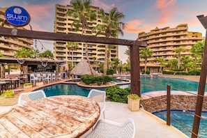 Luxury Apartment, Ocean View | Pool | 3 outdoor pools, free cabanas, pool umbrellas - Bella A205 B104 B301 (Puerto Peñasco)