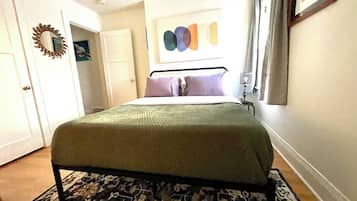 2 bedrooms, iron/ironing board, travel crib, WiFi