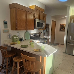 Microwave, oven, stovetop, dishwasher