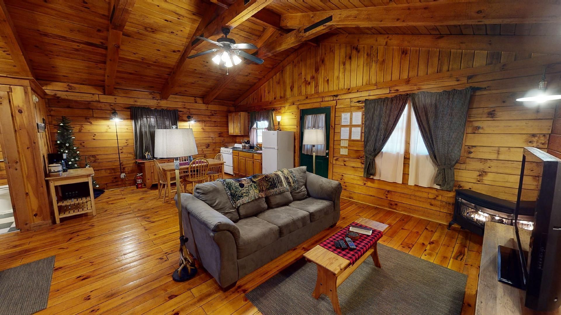 TV, fireplace, DVD player