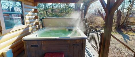 Idromassaggio all'aperto