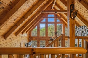 Interior - Mountain View Log Cabin w Hot Tub & Foosball (Bryson City)