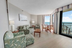 TV, offices - Remodeled and Decorated 1BR Direct Oceanfront View (Myrtle Beach)