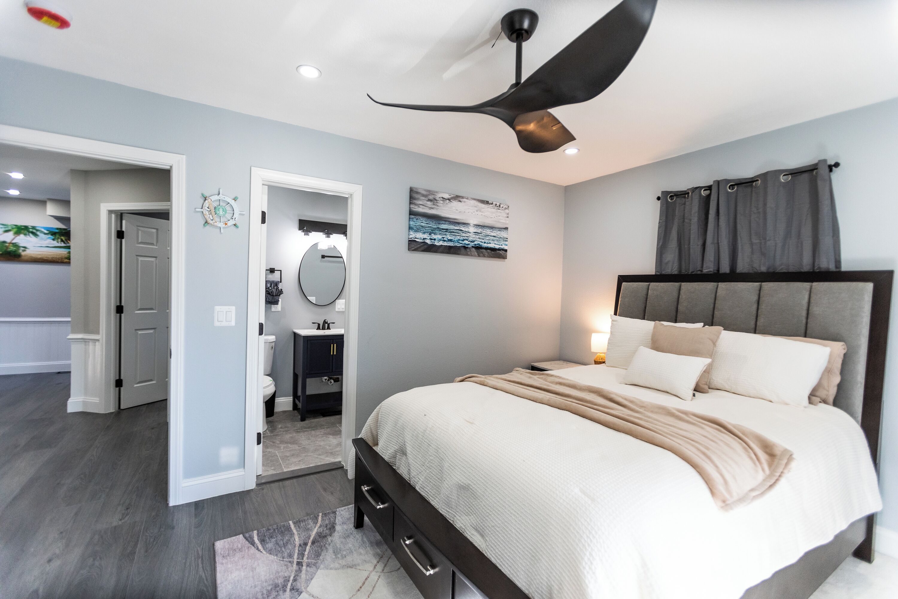 5 bedrooms, iron/ironing board, travel cot, WiFi