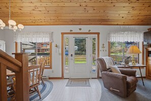 Interior - Coastal Escape with Fireplace, Three Decks & Easy Beach Access (Cannon Beach)