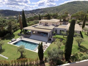 Exterior - VILLA WITH POOL FOR RENT FOR 10 PEOPLE - SEA VIEW (STE MAXIME)
