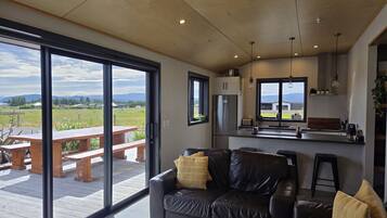 Televisie en een open haard