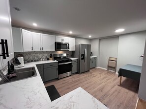 Microwave, oven, stovetop, dishwasher