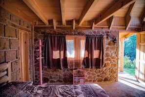 Cabaña clásica, vista a la montaña