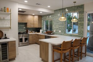 Fridge, microwave, oven, stovetop - Tahquitz River Estate | The Purcell Compound (Palm Springs)