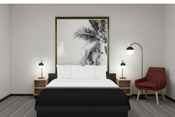 Chambre classique double ou avec lits jumeaux, vue sur la montagne | Bureau, espace de travail pour ordinateurs portables