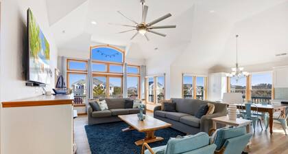 Luxury Corolla Cottage | Pool, Hot Tub, Walk to Beach