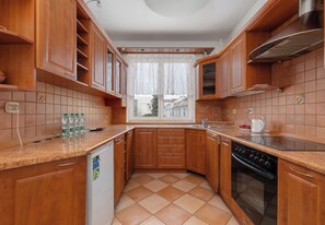 Fridge, oven, stovetop, dishwasher - Szczecin Central Apartment (Szczecin)