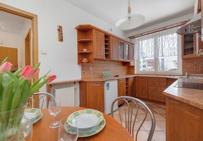 Fridge, oven, stovetop, dishwasher - Szczecin Central Apartment (Szczecin)