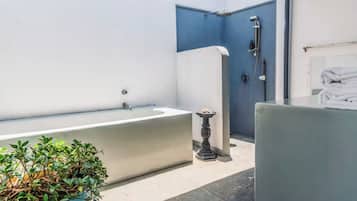 Dusche, Haartrockner, Bidet, Handtücher