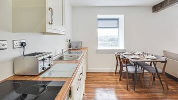 Microwave, oven, stovetop, toaster