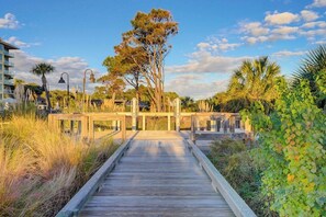 Terrace/patio - Oceanfront Escape ✦ Steps to Sand ✦ Ocean and Coastal Views ✦ South Forest Beach (Hilton Head Island)
