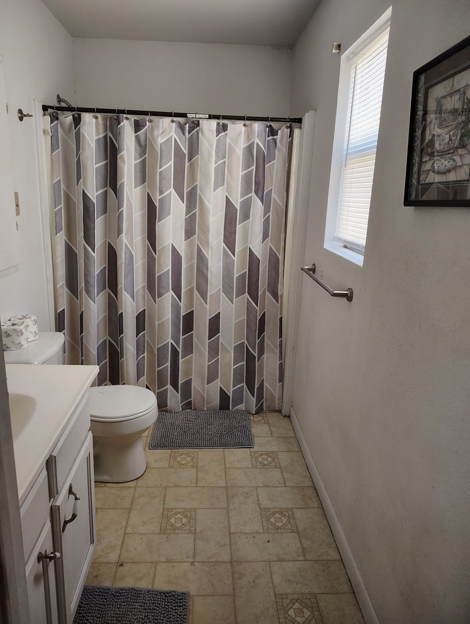 Serviettes fournies, papier toilette