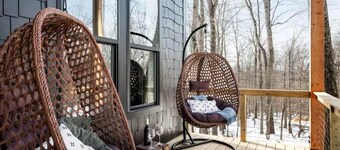 Secluded Luxury Cabin with Stargazing Dome + Hot Tub + Sauna + EV Charger