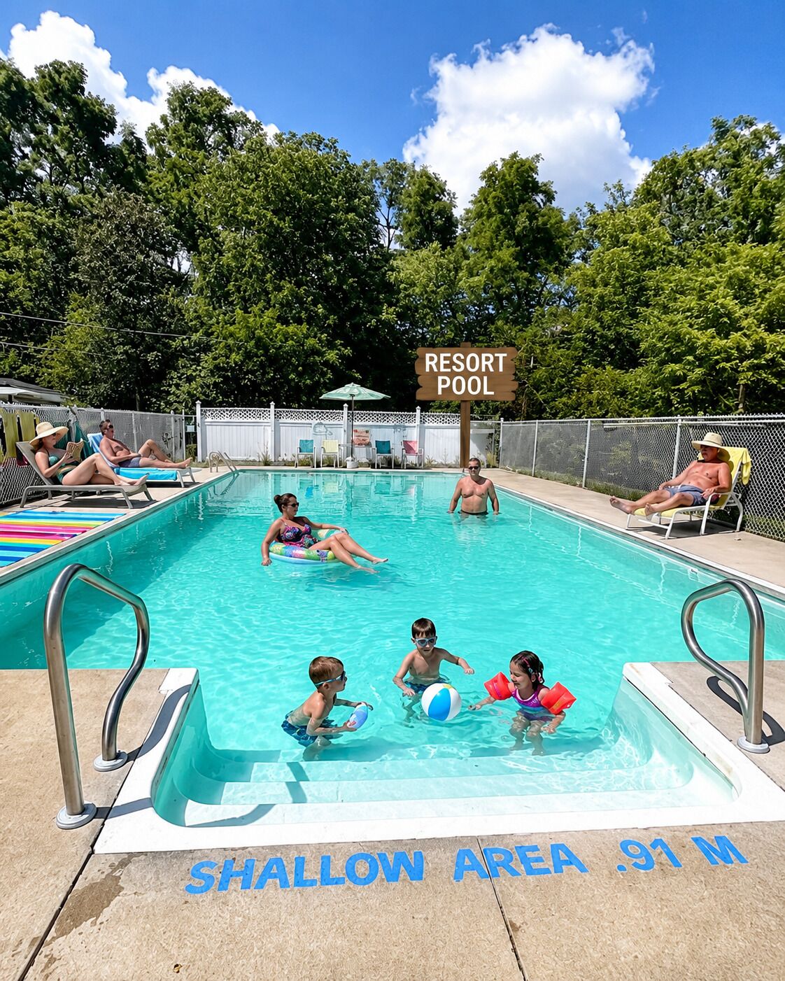 Una piscina climatizada