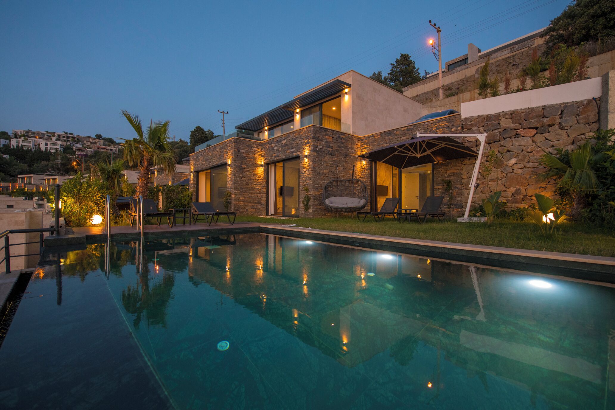 Blick von der Unterkunft