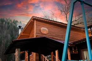 Vue depuis lâhĂ©bergement