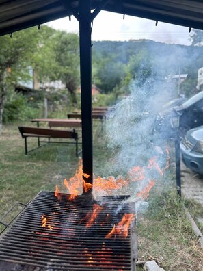 Vue depuis lâhĂ©bergement