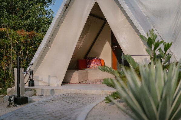 A tent-like structure with a small porch and steps leading up to it. - The Anmon Resort Bintan (Bintan)