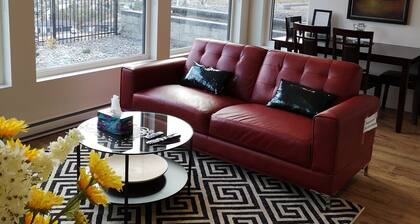 one-bedroom modern suite with a great view