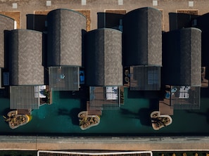 Vue depuis lâhĂ©bergement