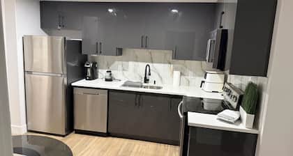 Cozy 1-bedroom basement with office space close to west Edmonton mall and casino