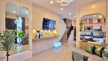 43-inch Smart TV with cable channels