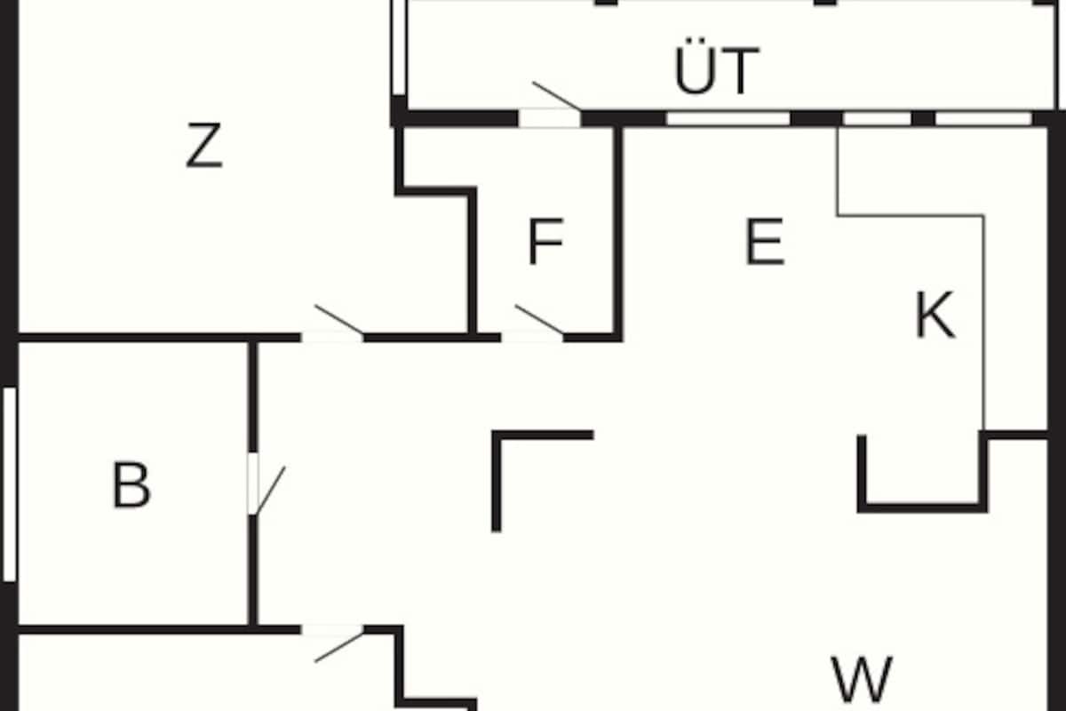 Maison Classique, 2 chambres | Plan d’étage