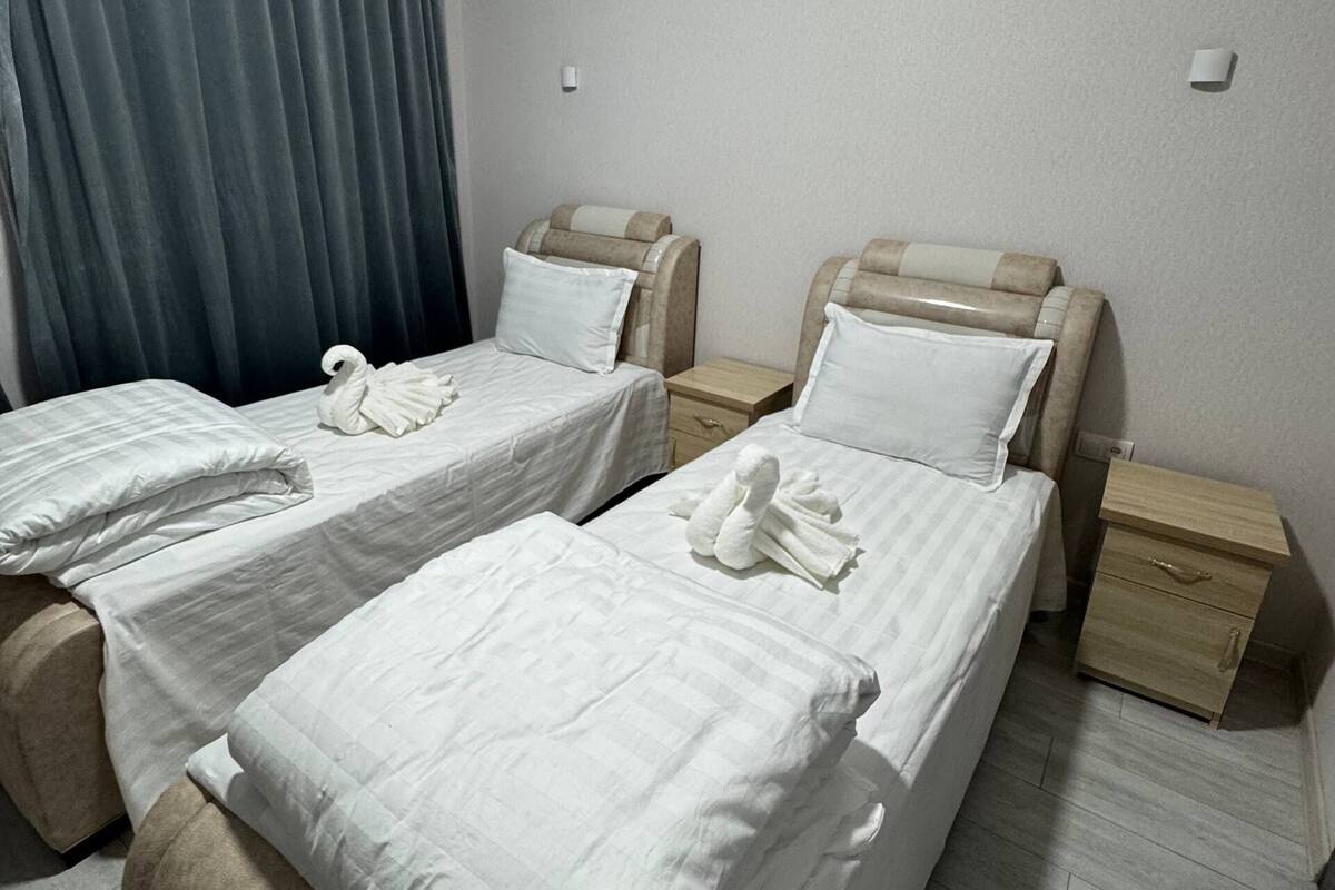 Standard Double or Twin Room, Patio | Ruang tamu | TV 