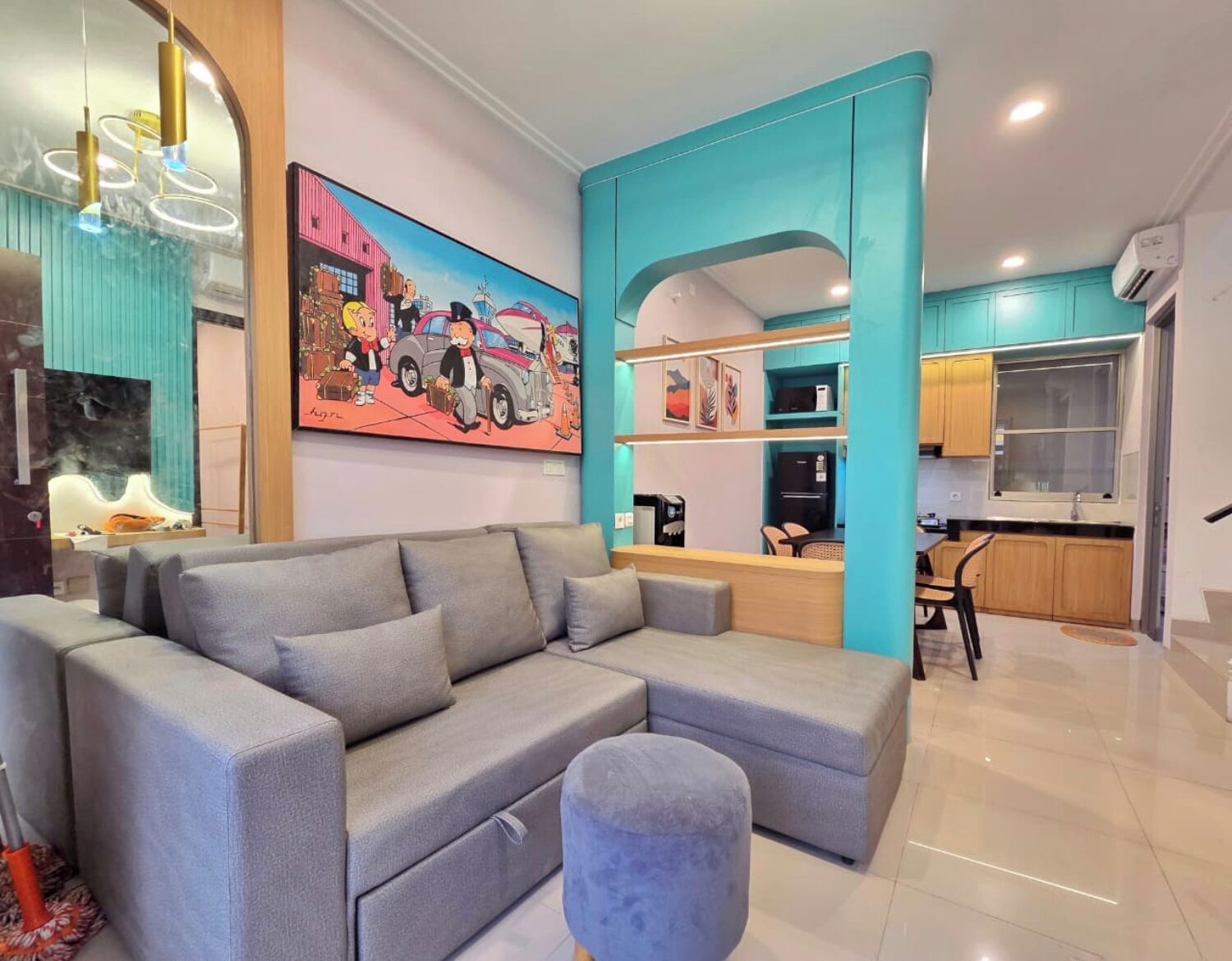 House, 3 Bedrooms, Non Smoking | Ruang tamu | 43 inci sebuah televisyen pintar dengan kabel 