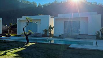 Chambre, vue jardin