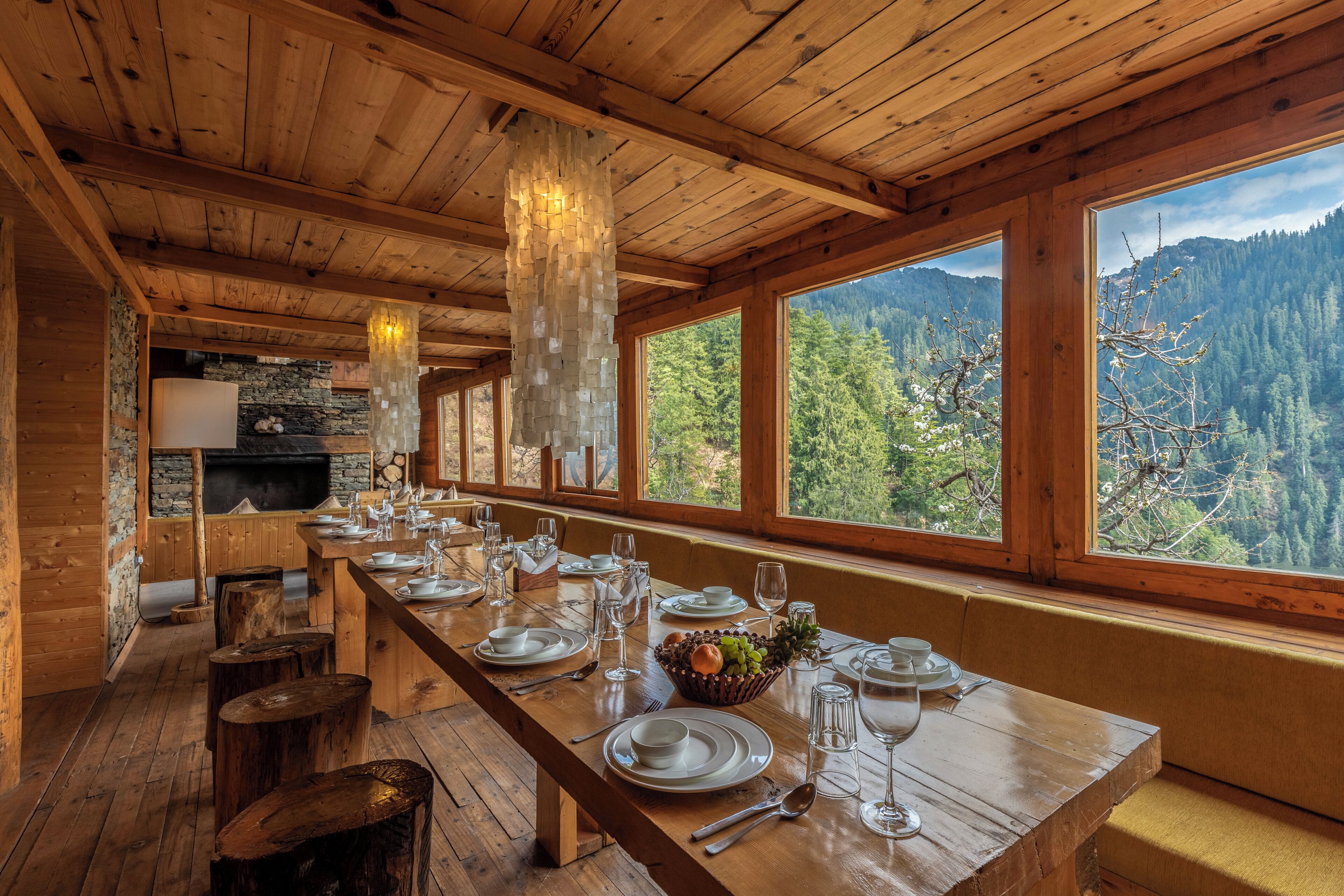 Deluxe-Villa, Bergblick | Speisen